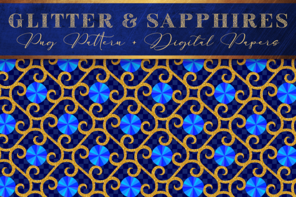 Download Sapphire Blue Crystal Pattern Background - Pattern Collection