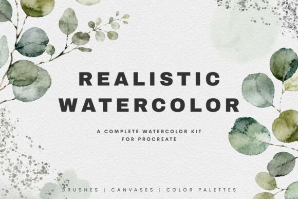 Download Realistic Watercolor Procreate Brushes - Watercolor procreate Collection