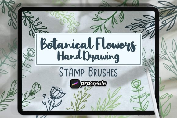 Download Botanical Flowers Hand Drawing Brush - Drawing Collection