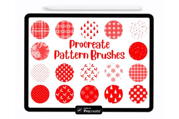 Download 20 Procreate Christmas Pattern Brushes - Pattern Collection