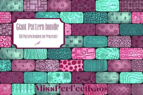 Download Giant Pattern Bundle- Procreate Brushes - Pattern Collection