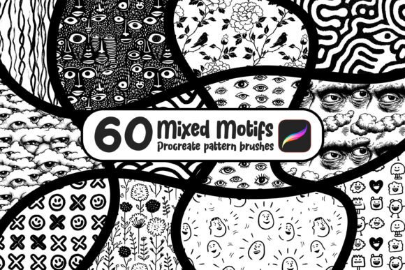 Download 60 Procreate Pattern Brushes - Pattern Collection