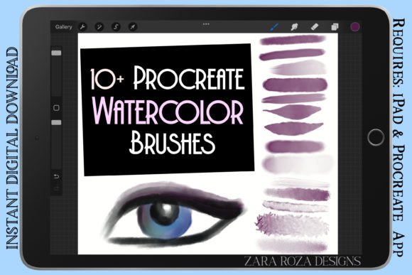 Download Watercolor Procreate Brushes - Watercolor procreate Collection