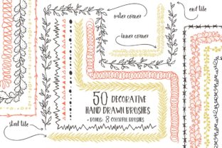 Download 50 Vector Pattern Brushes - Pattern Collection