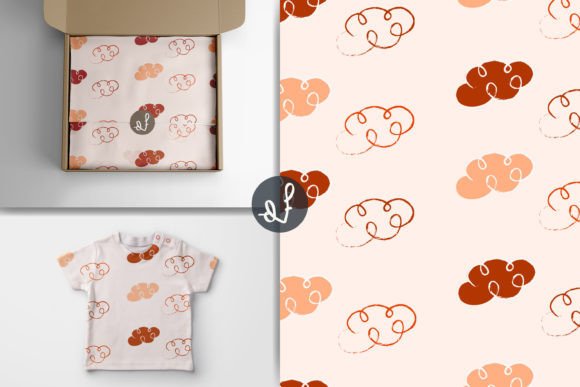 Download Hand Drawn Cute Clouds Seamless Pattern - Pattern Collection