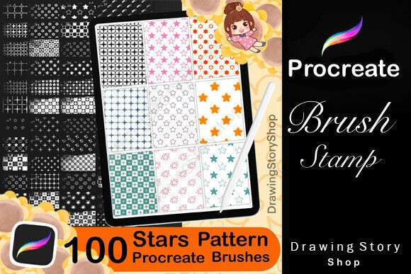 Download 100 Procreate Star Pattern Brushes - Pattern Collection