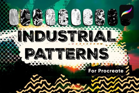 Download Urban Industrial Pattern Brushes - Pattern Collection