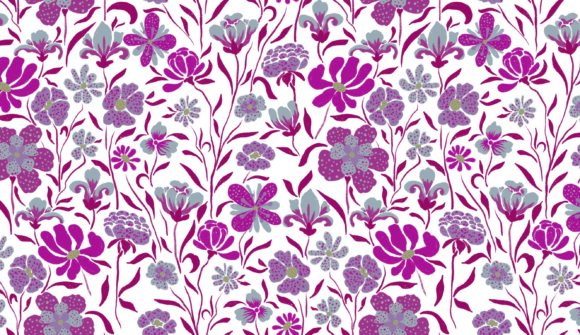 Download Magenta White Meadow Floral Pattern PNG - Pattern Collection