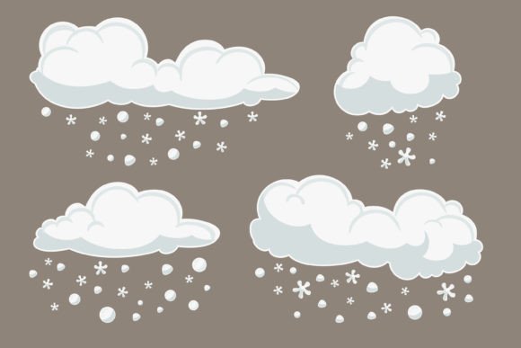 Download Hand Drawn Clouds and Snow - Hand drawn clouds Collection