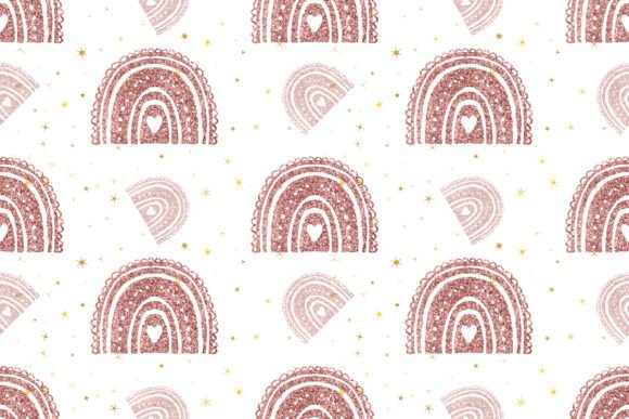 Download Boho Glitter Rainbow Pattern - Pattern Collection