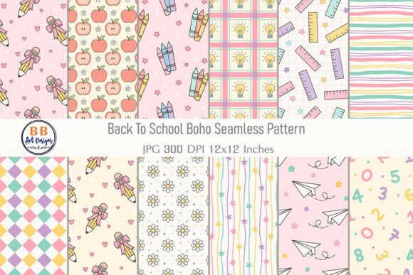 Download Back to School Paper Pattern Background - Pattern Collection