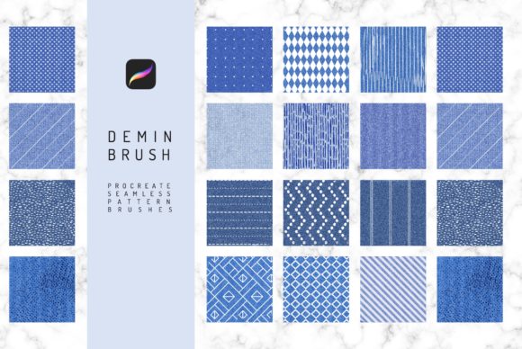 Download Denim Seamless Procreate Pattern Brush - Pattern Collection