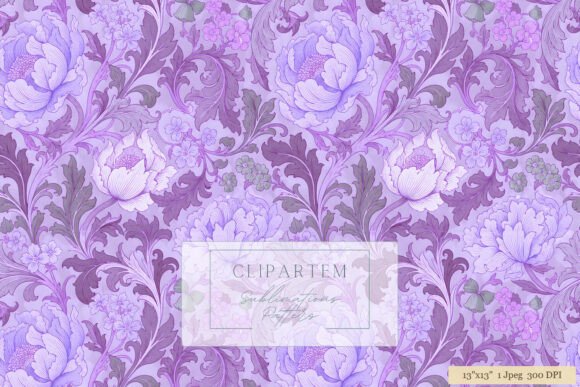 Download Purple William Morris Floral Pattern - Pattern Collection