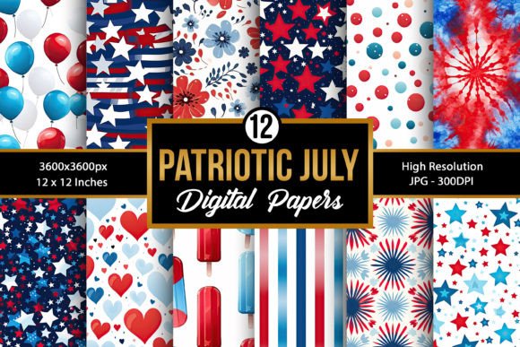 Download 4th of July Patriotic Pattern Background - Pattern Collection