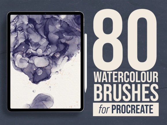 Download 80 Watercolor Procreate Brushes - Watercolor procreate Collection